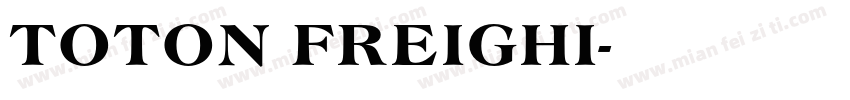 TOTON FREIGHI字体转换